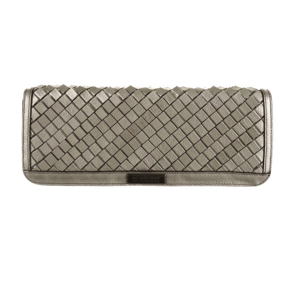 Burberry Prorsum Willow Cubed Leather Clutch